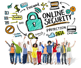 Online Security Protection Internet Safety People Concept