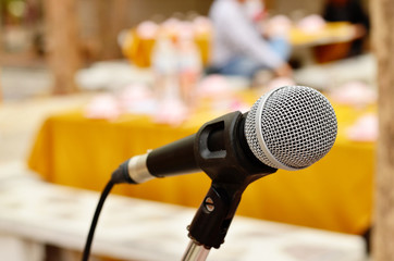 Single Microphone  in the conference room
