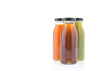Juice bottle isolated on white background