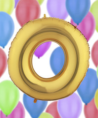 Gold foil  0 Balloon