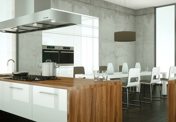 moderne Küche Interieur Design