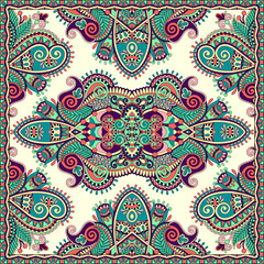 Traditional ornamental floral paisley bandanna