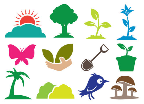 Ecology and Botany icons