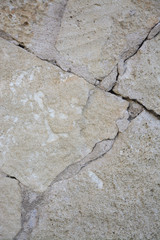 Stone wall closeup, Majorca, Balearic islands, Spain.