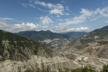 General view of Artvin, Turkey