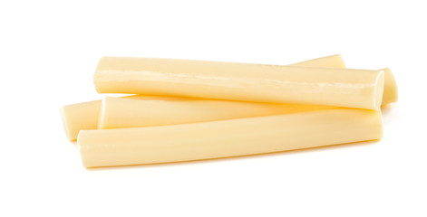 string cheese isolated on white