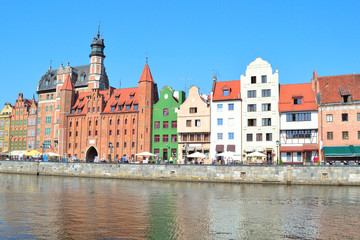 Obraz premium Beautiful quay in Gdansk