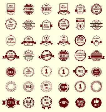 Vector Variety Designs Retro Vintage Badges