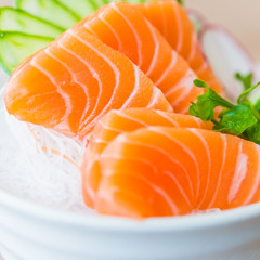 Salmon sashimi