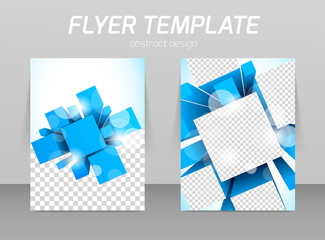 Abstract flyer template design