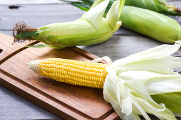 Fresh sweet corn © vanillaechoes