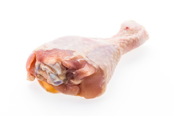 Raw Chicken meat isolated on white