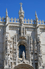 Detail Hauptportal Sankt Hieronymus Belem Lissabon