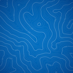 Blue Topographic Background