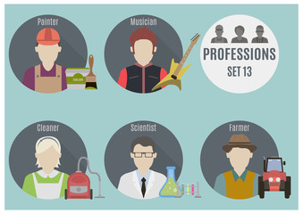 Profession people. Set 13