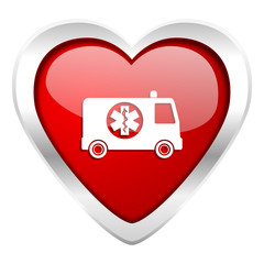 ambulance valentine icon