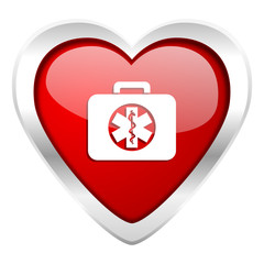 rescue kit valentine icon emergency sign