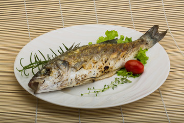 Grilled seabass