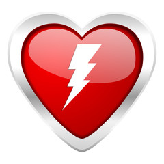 bolt valentine icon flash sign