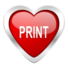 print valentine icon