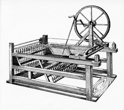 Spinning jenny (James Hargreaves, 1764)
