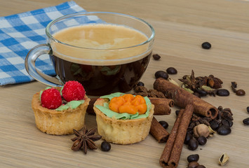 Coffee with pastry