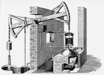 Newcomen steam engine, 1711