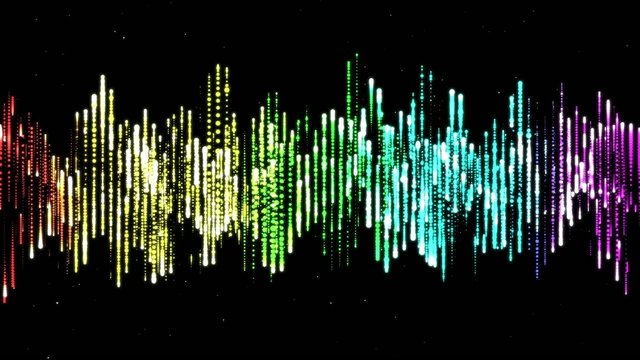 Colorful waveform