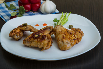 Roasted chicken wings