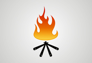 Bonfire logo vector