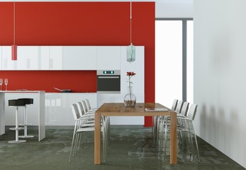 moderne Küche Interieur Design