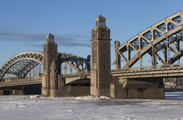 Большеохтинский мост. Санкт-Петербург.