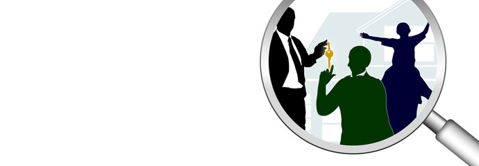 lb30 LupenBanner Lupe - hgb19 HausGarageBaum - freiraum3 - g2952