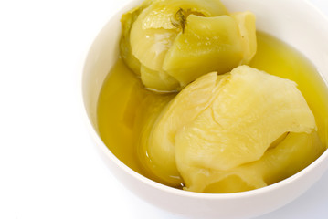 close up many chinese sour cabbage