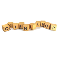 Würfel mit Onlineshop