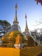 Fototapeta premium Pagoda of Wat Phra That Doi Tung