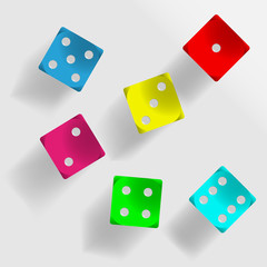 Colorful dice
