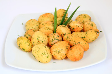 Roasted garlic potatoes