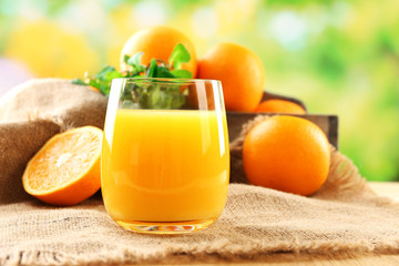 Glass of orange juice