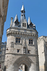 Cailhau door in Bordeaux, France
