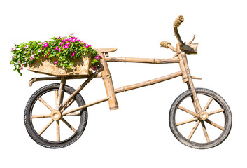 Fototapeta na wymiar Wooden bicycle