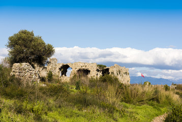 Mediterranean Sea - Ruins of Side, Turkey