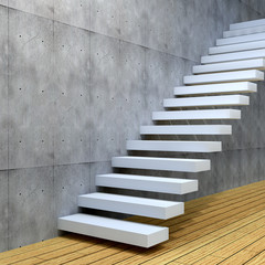Fototapeta na wymiar 3D conceptual stair background