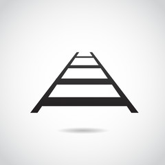 Rail vector icon.