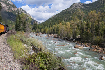 The Durango to Silverton Narrow Gauge Railway Colorado USA