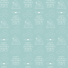 Seamless background for Valentine's day. Wrapping paper. vector