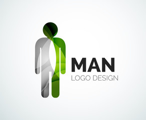 Abstract logo - man icon