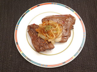 gebratene Rinderleber