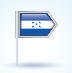 Flag set of Honduras, vector illustration