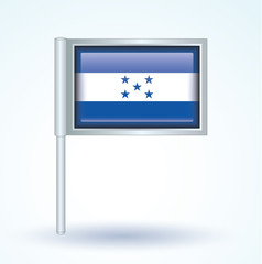 Flag set of Honduras, vector illustration
